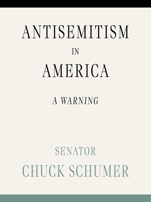 Title details for Antisemitism in America by Chuck Schumer - Wait list